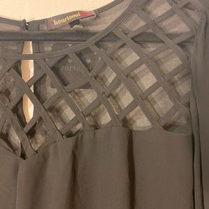 Plus size chiffon top